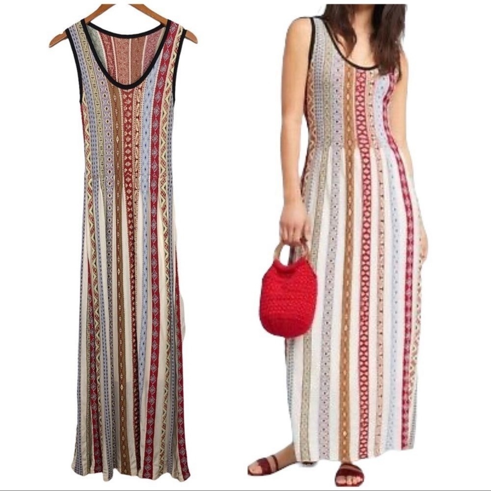 Aldo martins boho knit bamboo maxi dress